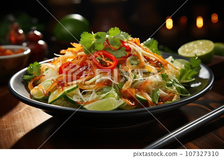 noodles with meat in soup noodles with meat in soup 107327310