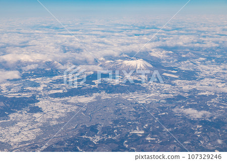 Iwate Prefecture_Winter scenery near Morioka City and Mt. Iwate 107329246