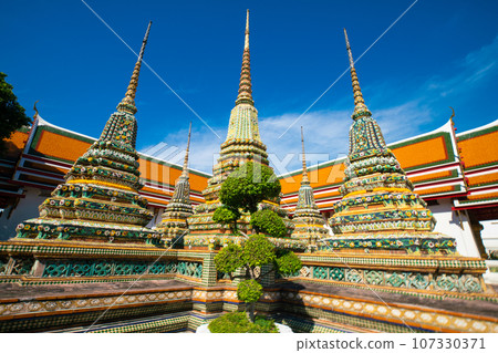 Buddhist temple Wat Pho beautiful pagoda travel place 107330371