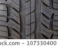 New car tire background with texture transport industry 107330400