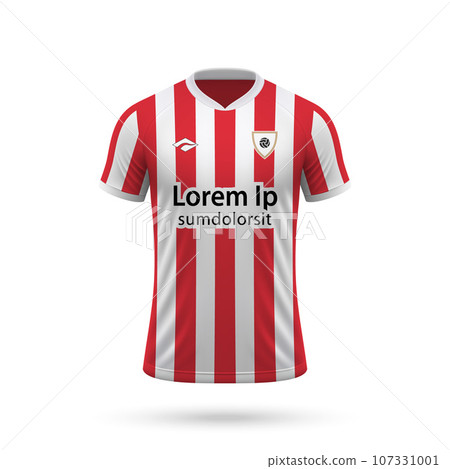 3d realistic soccer jersey in Sparta Rotterdam style, shirt template football kit 2023 3d realistic soccer jersey in Sparta Rotterdam style, shirt template football kit 2023 107331001