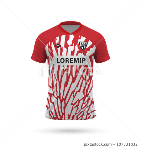 3d realistic soccer jersey in Freiburg style, shirt template football kit 2023 3d realistic soccer jersey in Freiburg style, shirt template football kit 2023 107331032