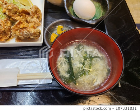 simple egg soup 107331831