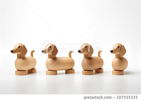 Cork dachshund (3D pictogram) 107335335