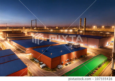 Chimneys and piping in industrial areas 12 107335416