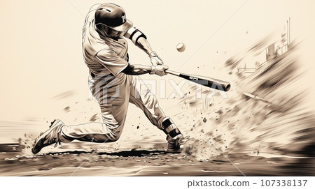 man batting baseball 107338137
