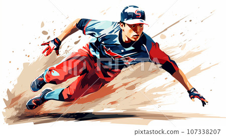 一個人在棒球中滑行 107338207