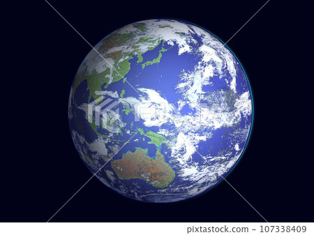 日本澳洲地圖風格清晰地球(3DCG 影像) 日本澳洲地圖風格清晰地球(3DCG 影像) 107338409