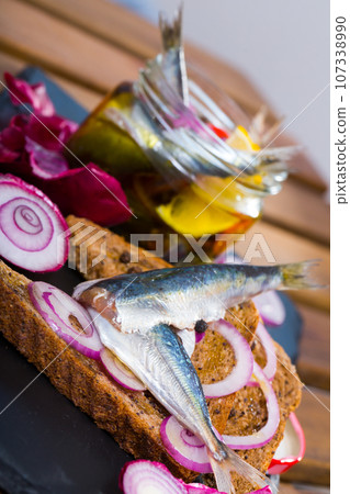Homemade pickling pilchards 107338990