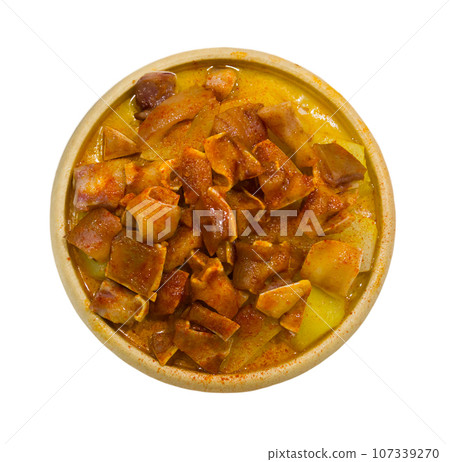 Spanish dish - roasted pig ears Spanish dish - roasted pig ears 107339270