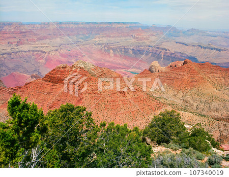 Blue Sky Day At The Grand Canyon Arizona on film Blue Sky Day At The Grand Canyon Arizona on film 107340019
