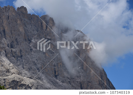 Sassolungo rocks 107340319