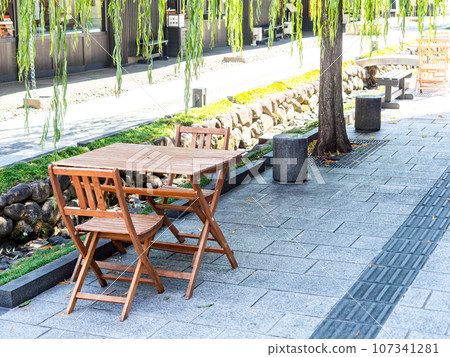 A wonderful space on a street corner in summer in Yamagata City's Water Machiya Nanokamachi Gotenseki area A wonderful space on a street corner in summer in Yamagata City's Water Machiya Nanokamachi Gotenseki area 107341281