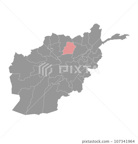 Samangan province map, administrative division of Afghanistan. Samangan province map, administrative division of Afghanistan. 107341964