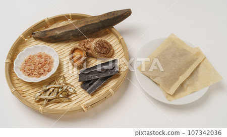 Japanese-style soup stock/dashi pack image｜bonito flakes, shavings, kelp, dried sardines, shiitake mushrooms 107342036