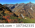 Mt.Yarigatake Higashikamaone in autumn leaves 107342335