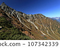 Mt.Yarigatake Higashikamaone in autumn leaves 107342339