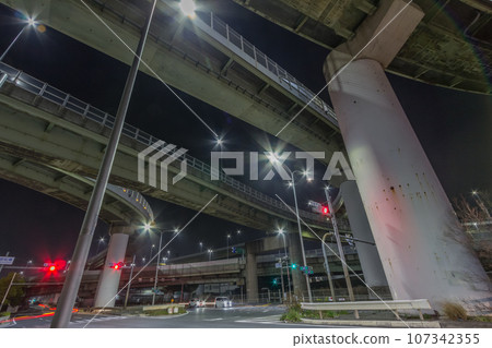 Night view of Sukematsu Junction Night view of Sukematsu Junction 107342355