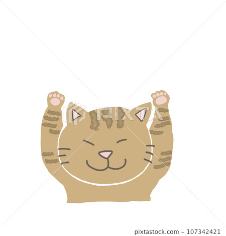 Handwritten cat frame Handwritten cat frame 107342421