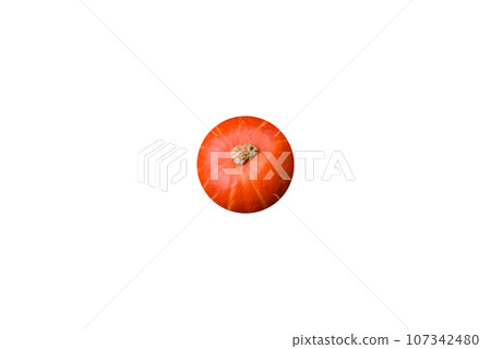 Beautiful fresh round pumpkins in orange color on a dark concrete background Beautiful fresh round pumpkins in orange color on a dark concrete background 107342480