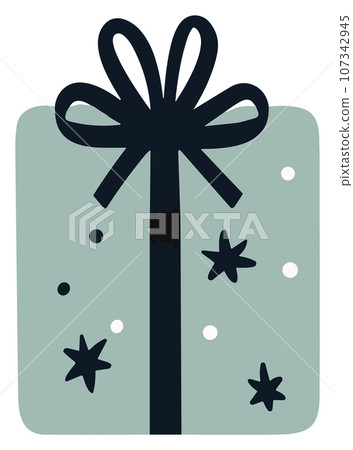 Elegant gift box with a bow, perfect for special occasions. 107342945