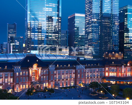 [東京千代田區/中央區]從東京車站到八重洲/京橋的夜景（2023年7月） 107343104
