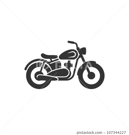 Vintage bike icon Vintage bike icon 107344227