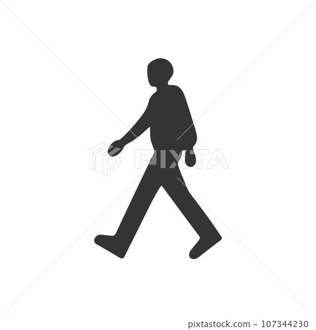 Walking icon 107344230