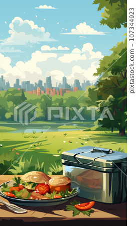 Lunch in nature 107344923