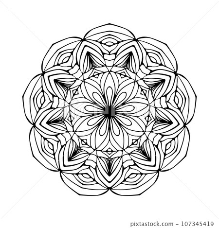 Ornamental mandala  107345419