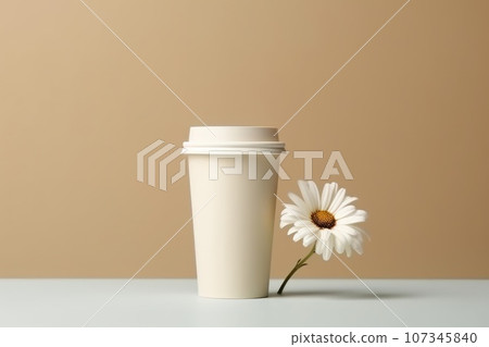 Mock up of Disposable Coffee Cups Tea Cups Paper cup Generative AI Mock up of Disposable Coffee Cups Tea Cups Paper cup Generative AI 107345840