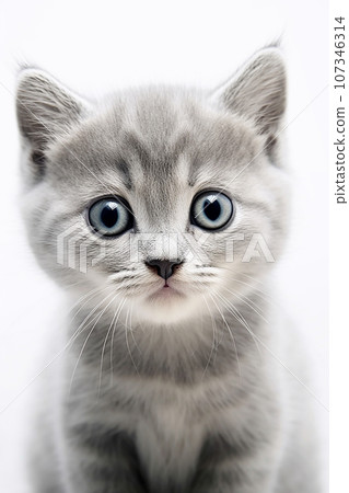 A little cute and adorable white kitten A little cute and adorable white kitten 107346314