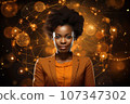 African businesswoman. Generated with AI 107347302