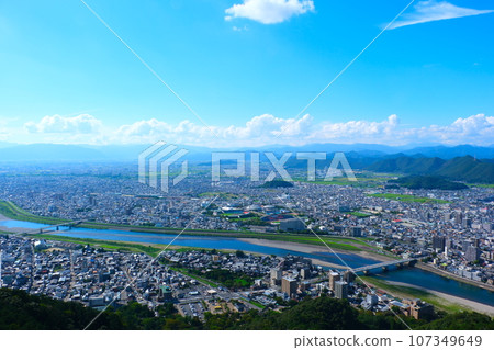 Summer view from Gifu Castle 107349649