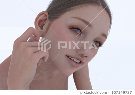 年輕女子的美麗形象 年輕女子的美麗形象 107349727