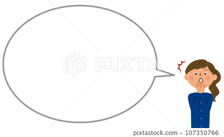 有想法泡影的驚奇的少婦 107350766