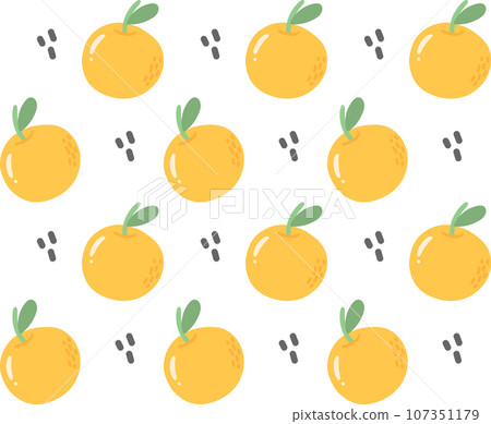 cute orange geometric shapes minimal retro pattern seamless. Ideal for fashion and textile design. Perfect for adding a touch of elegance to your projects 107351179