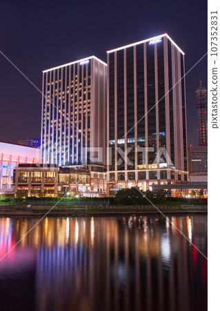 City night view Yokohama Commercial facilities/music terrace near Yokohama Station 107352831