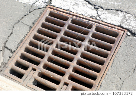 Drainage ditch, ditch, rain, rainwater, outdoor, hole, gutter, ground Drainage ditch, ditch, rain, rainwater, outdoor, hole, gutter, ground 107353172