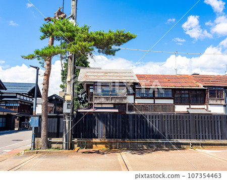 秋田縣益田町盛夏遊覽充滿旅行氣息的古街景 107354463