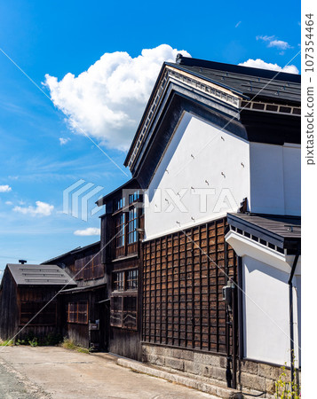 秋田縣益田町盛夏遊覽充滿旅行氣息的古街景 107354464