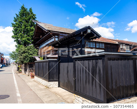 秋田縣益田町盛夏遊覽充滿旅行氣息的古街景 107354465