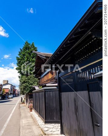 秋田縣益田町盛夏遊覽充滿旅行氣息的古街景 107354466
