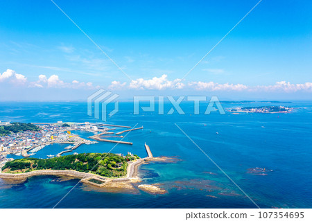 知多半島的羽頭岬和日向島（愛知縣南知多町） 107354695