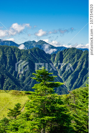 Climb Mt. Shiomidake, Japan's 100 Famous Mountains in Nagano Prefecture: Mt. Osawadake and Mt. Nakamori Maruyama 107354920