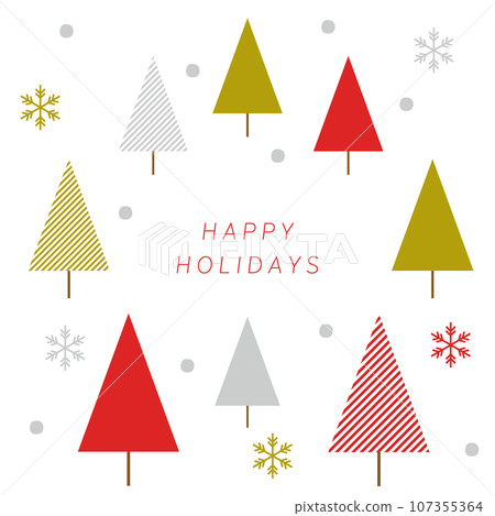 Simple Scandinavian style Christmas card material Simple Scandinavian style Christmas card material 107355364