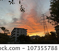 Residential area sunset 107355788