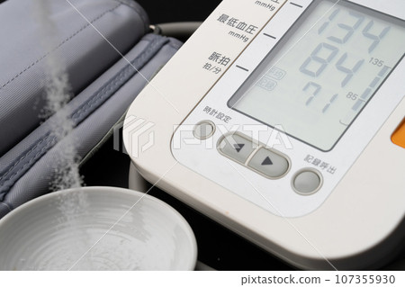 Blood pressure monitor salt Blood pressure monitor salt 107355930