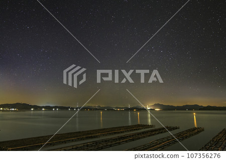Winter starscape in Setouchi: rising Scorpius and the Milky Way 107356276