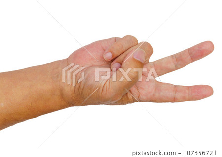 various hand expressions 107356721